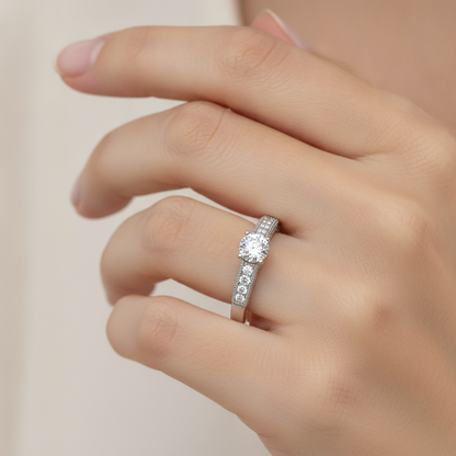 The Gental Solitaire Ring - Thirteen