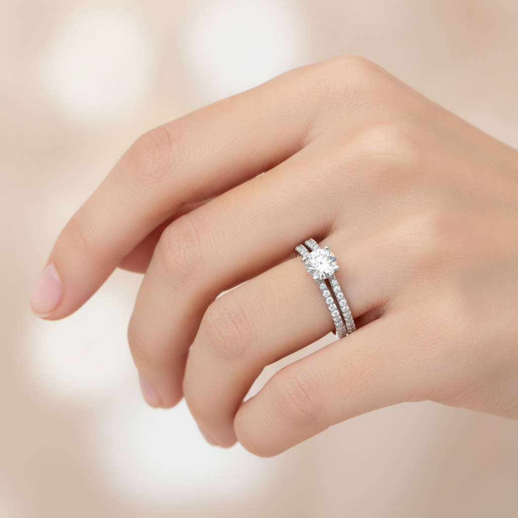 Cascabel Solitaire Ring In 925 Sterling Silver - Thirteen