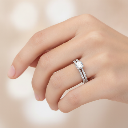 Cascabel Solitaire Ring In 925 Sterling Silver - Thirteen