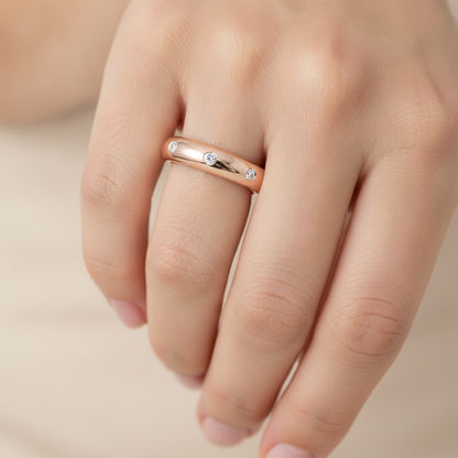Noella Diamond Band In 925 Sterling Silver - Thirteen