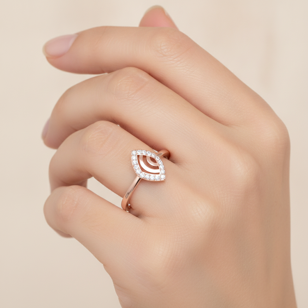 Winsome Loop Ring In 925 Sterling Silver - Thirteen