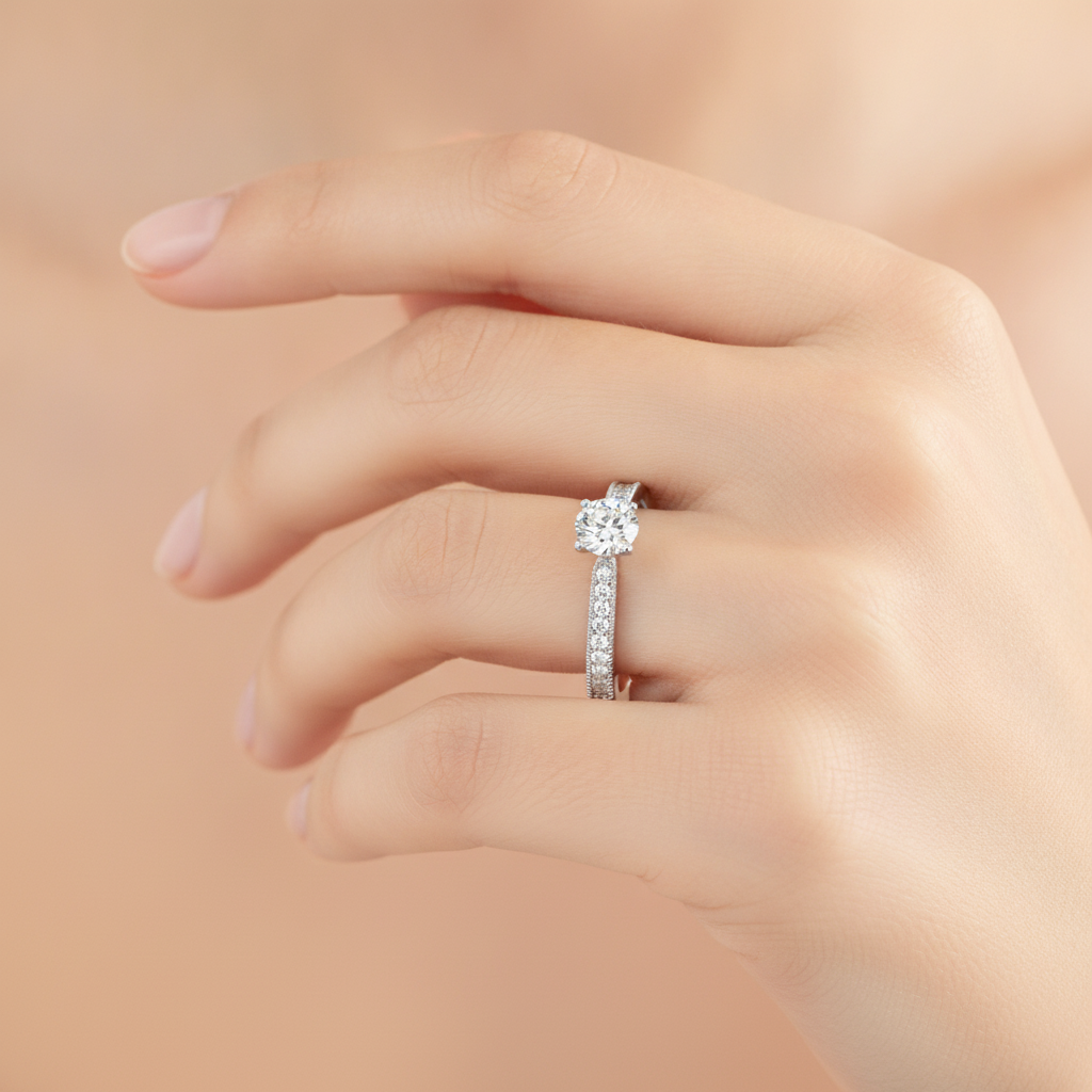 Beads Single Stone Ring - Thirteen