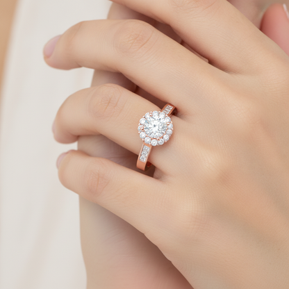 Lustrous Bridal Ring Set - Thirteen