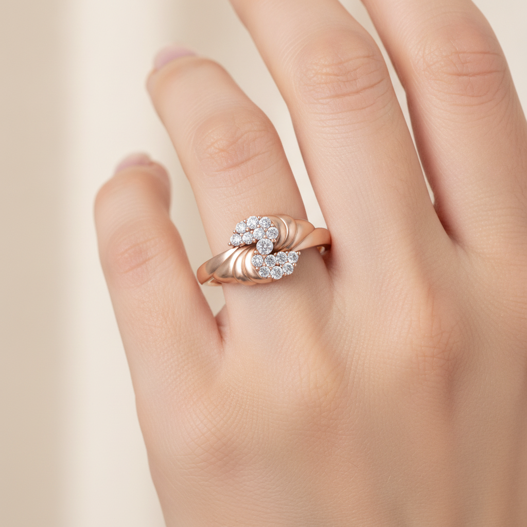 Classy Diamond Band In 925 Sterling Silver - Thirteen