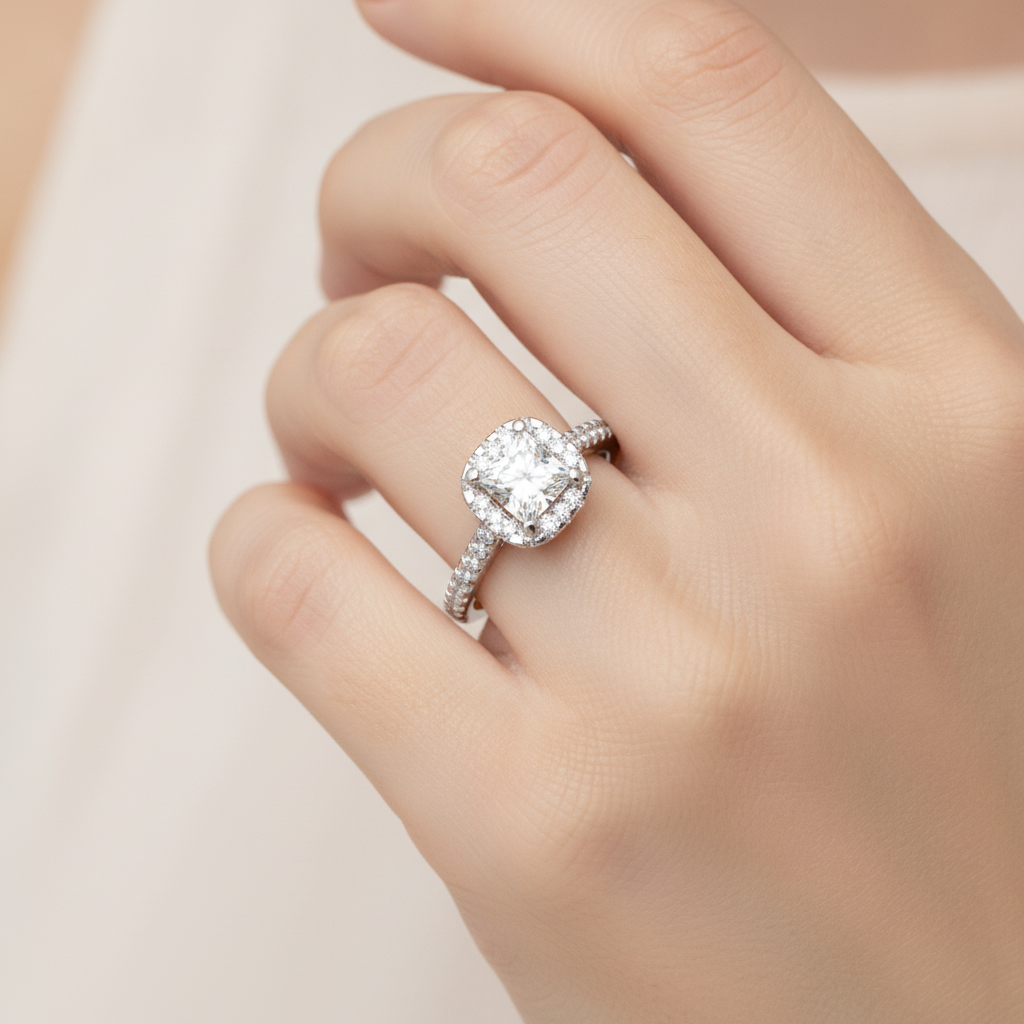 Marvellou Bridal Ring Set In 925 Sterling Silver - Thirteen
