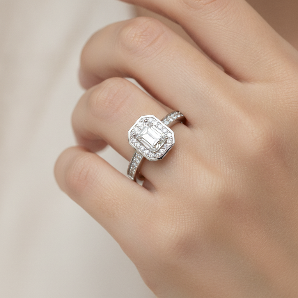 Angelic Solitaire Ring In 925 Sterling Silver - Thirteen