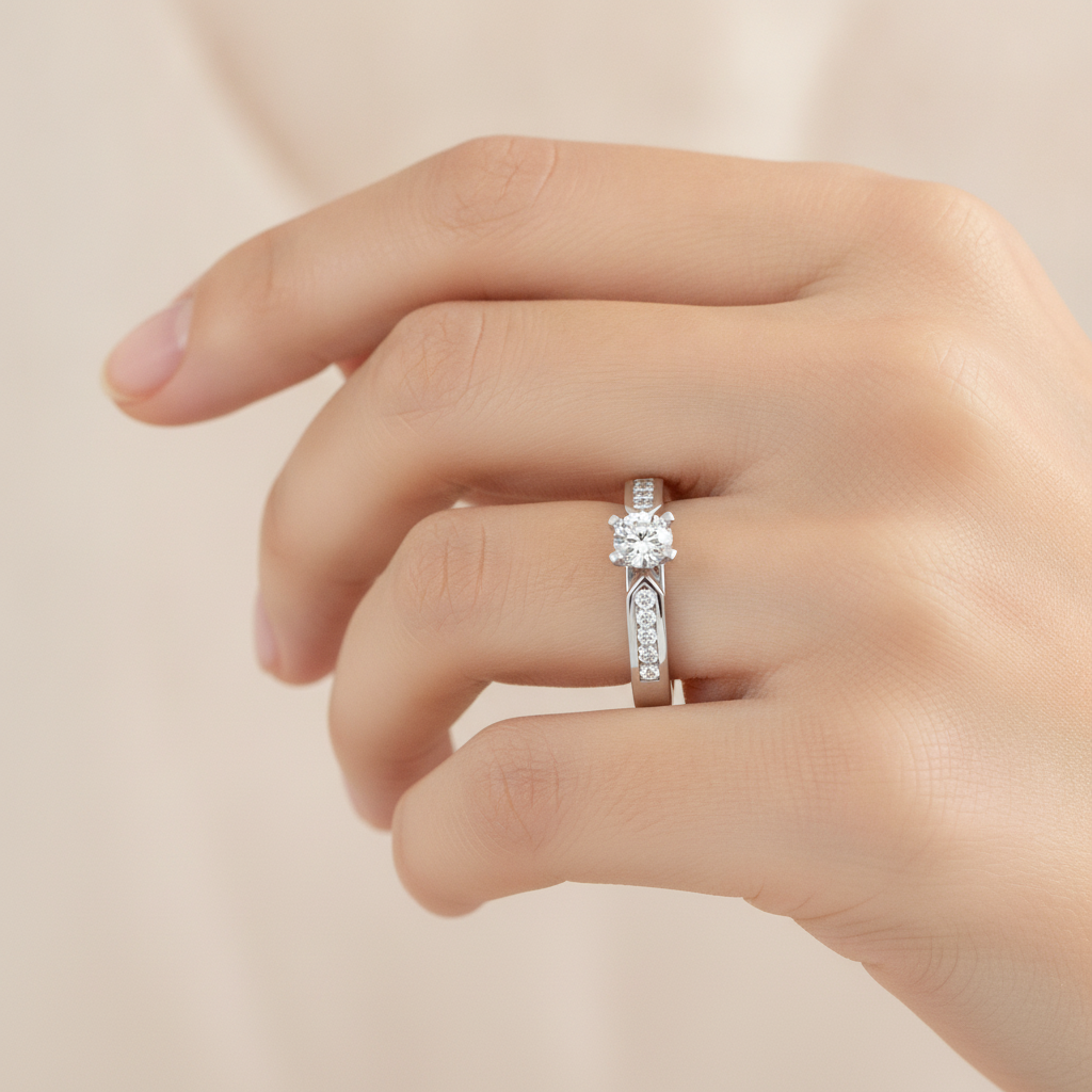 Clever Solitaire Ring - Thirteen