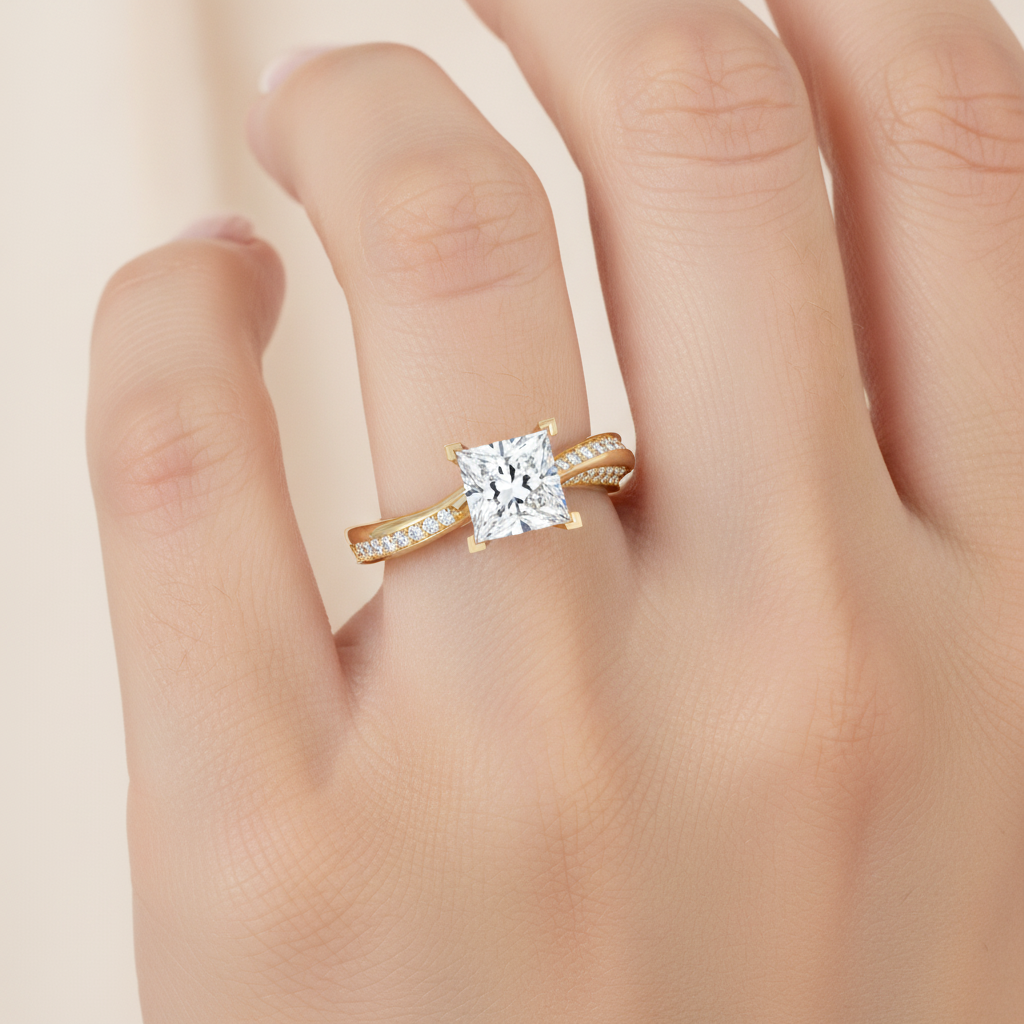 Luscious Solitaire Ring In 925 Sterling Silver - Thirteen