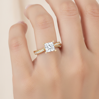 Luscious Solitaire Ring In 925 Sterling Silver - Thirteen