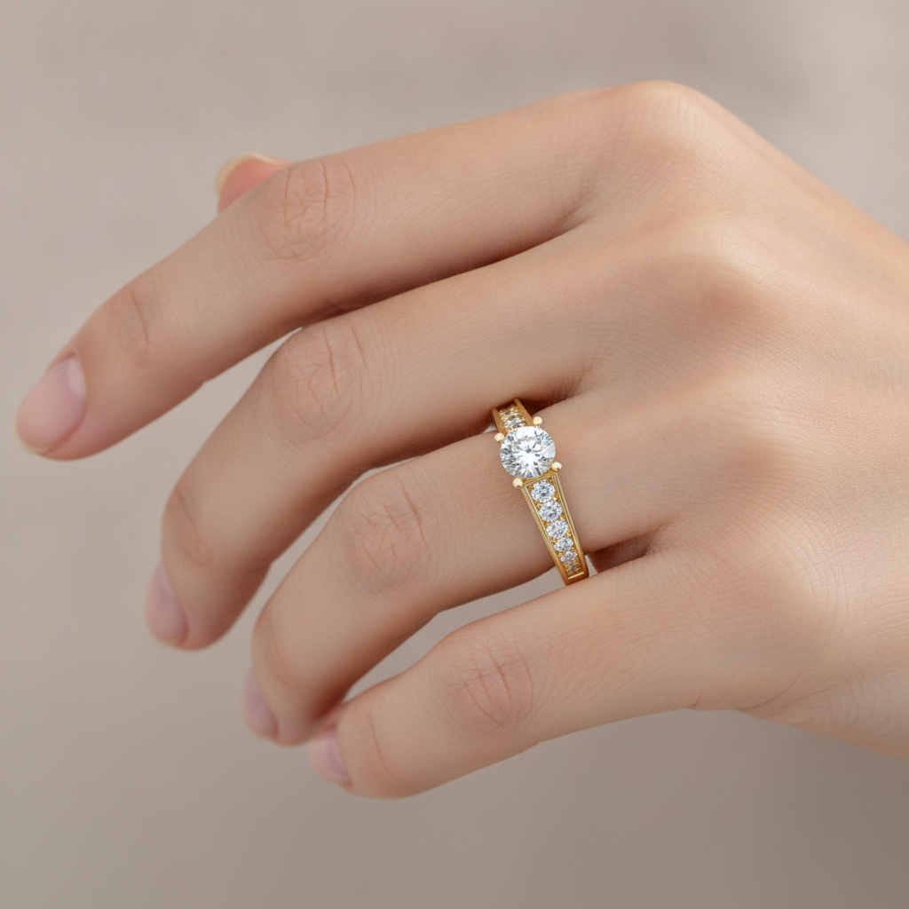 Rica Solitaire Ring In 925 Sterling Silver - Thirteen