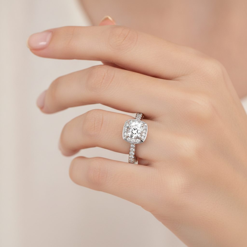 The Dazzling Halo Ring - Thirteen