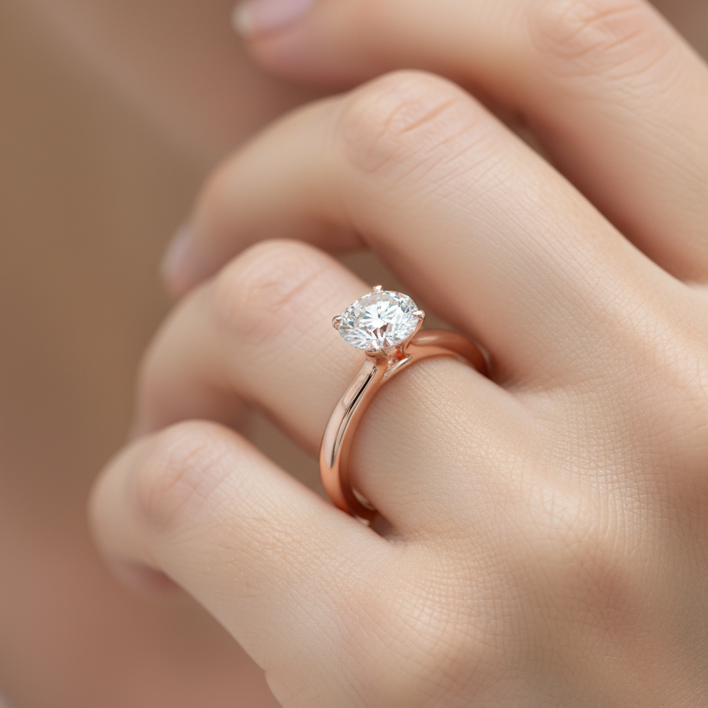 Jebij Signature 2 Carat Moissanite Ring – D Color Vvs1 Sterling Silver With Rhodium Plating - Fourteen