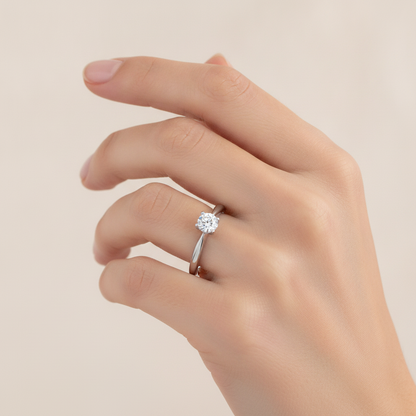 The Comfortable Solitaire Ring - Thirteen