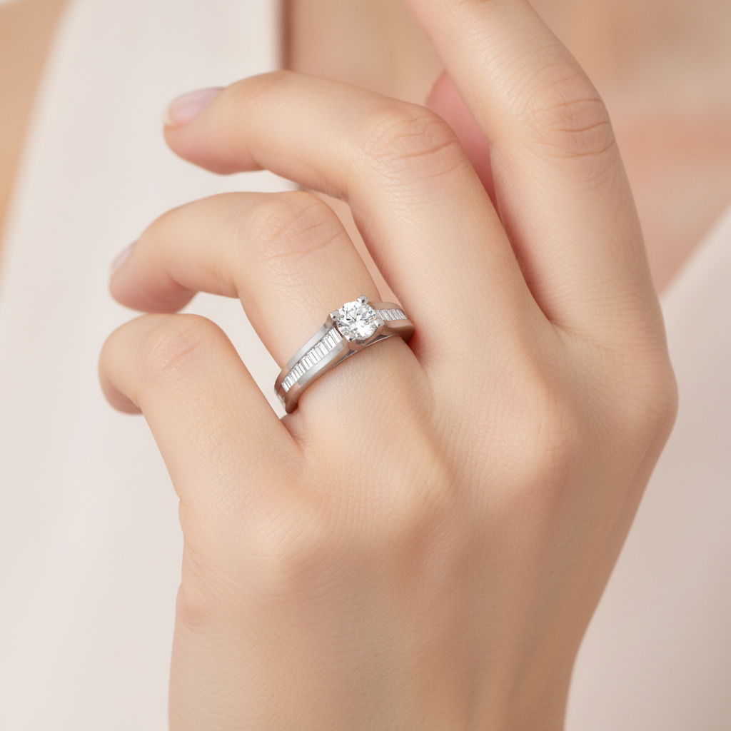 Annie Oval Solitaire Ring - Thirteen