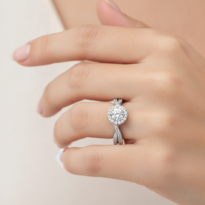 Innovative Solitaire Ring In 925 Sterling Silver - Thirteen
