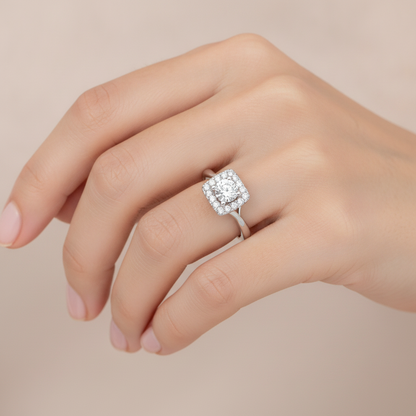 Luxury Bud Halo Ring - Thirteen