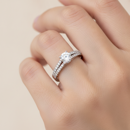 The Joyful Engagement Ring In 925 Sterling Silver - Thirteen