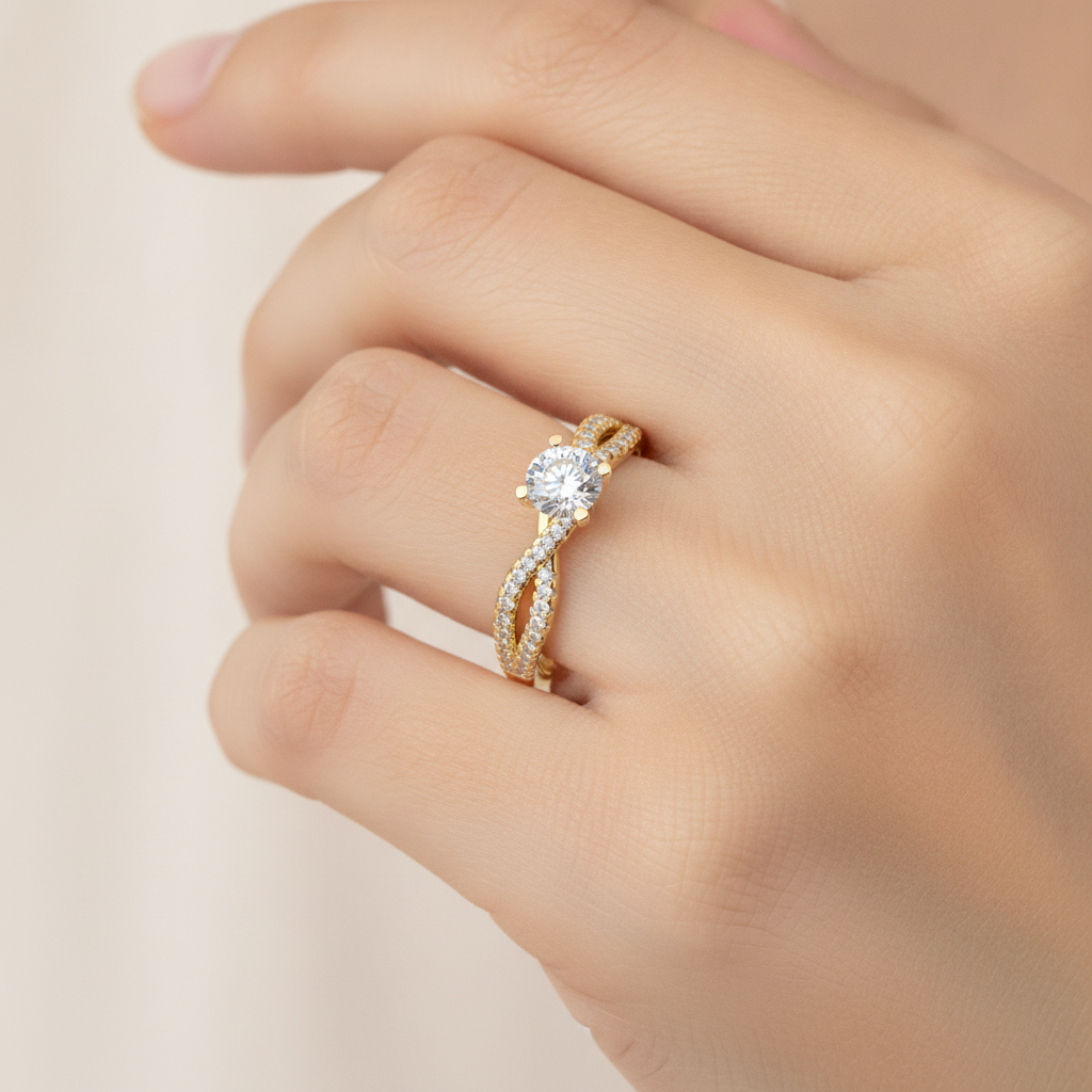 Seren Solitaire Ring - Thirteen