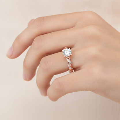 Charmed Diamond Ring In 925 Sterling Silver - Thirteen