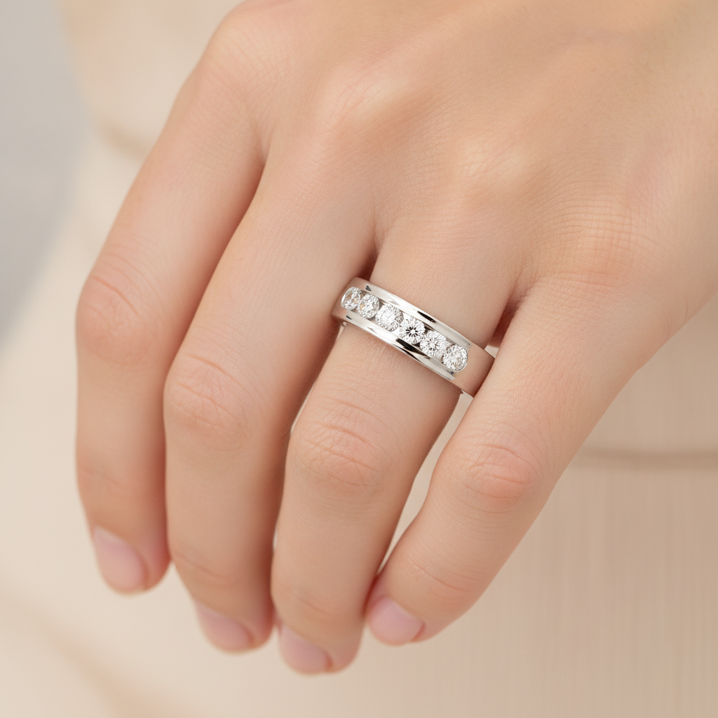 Apex Men's Broad Band Ring In 925 Sterling Silver - Thirteen