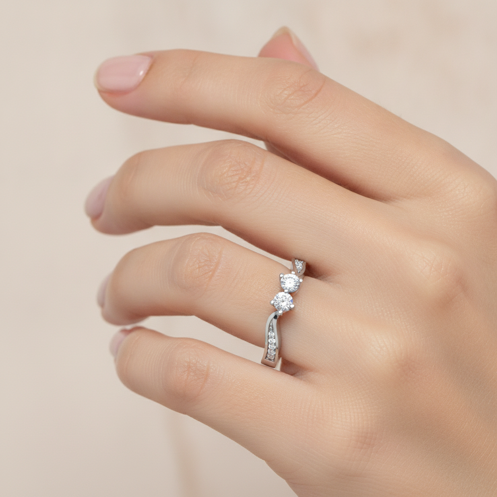 Dual Diamond Anniversary Ring - Thirteen