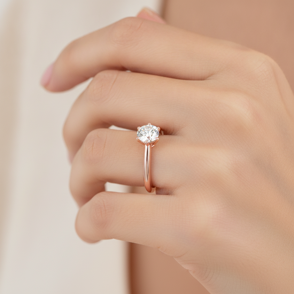 Joyful Classic Solitaire Ring - Thirteen
