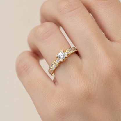 La Belleza Halo Ring In 925 Sterling Silver - Thirteen