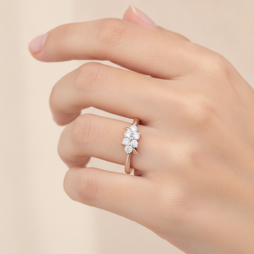 Danty And Dazzfull Ring In 925 Sterling Silver - Thirteen