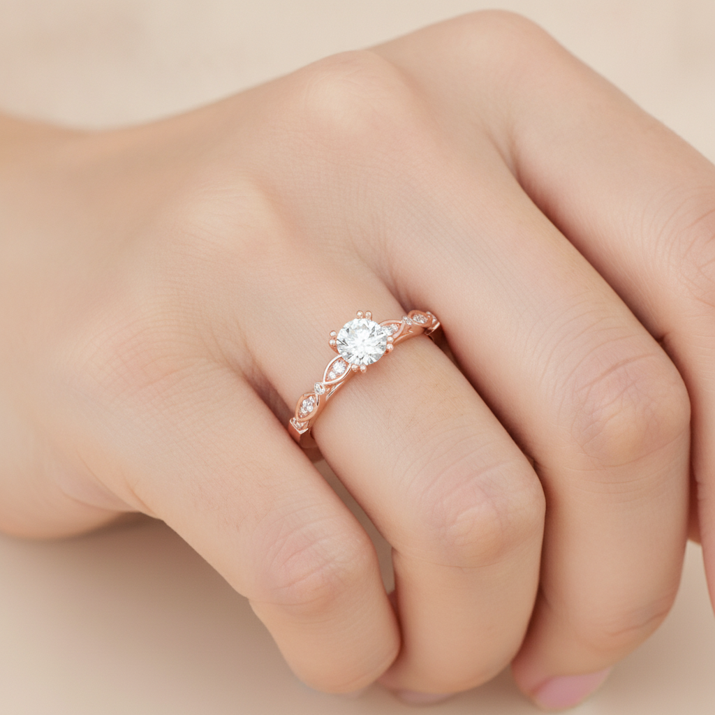 Spar Diamond Ring In 925 Sterling Silver - Thirteen