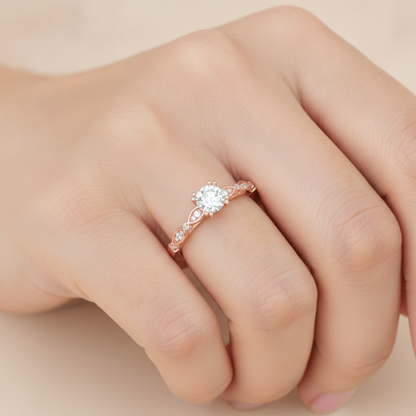 Spar Diamond Ring In 925 Sterling Silver - Thirteen