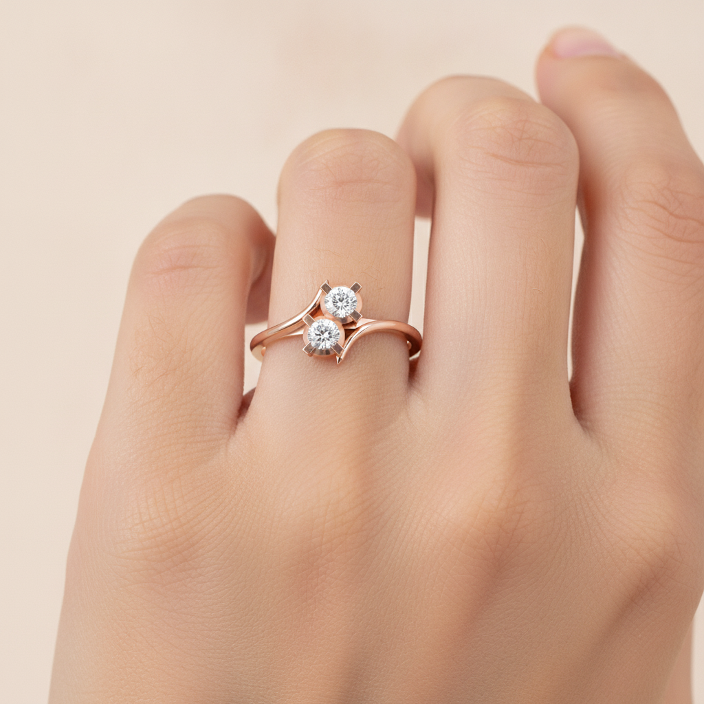 Jazzed Up Jewelry Diamond Ring In 925 Sterling Silver - Thirteen