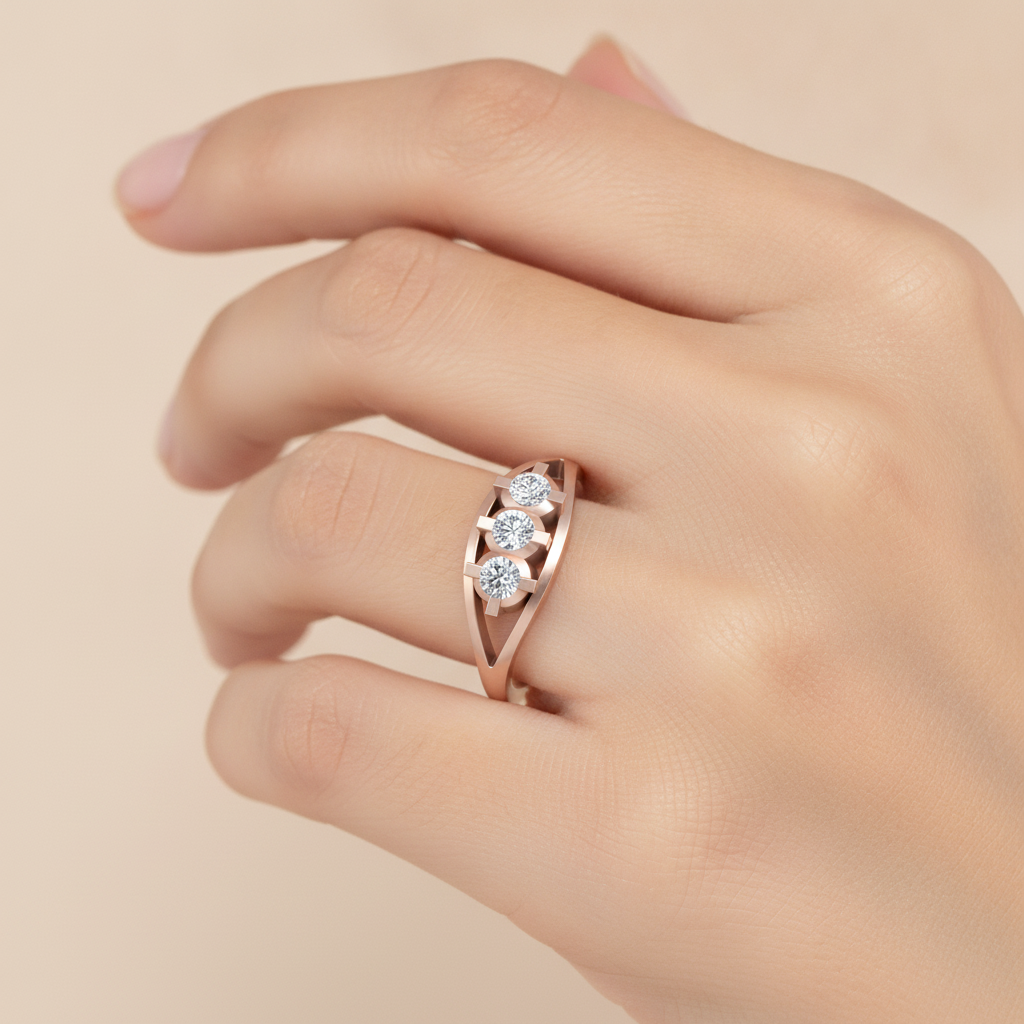 Kelly Rounded Band In 925 Sterling Silver - Thirteen