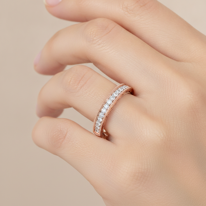 Bel Leve Eternity Ring In 925 Sterling Silver - Thirteen