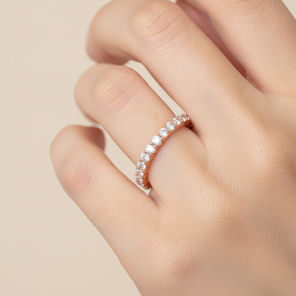 Glorious Eternity Band In 925 Sterling Silver - Thirteen