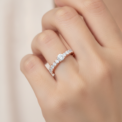 Rare Solitaire Ring In 925 Sterling Silver - Thirteen