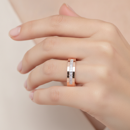 Fantastisk Broad Band Ring In 925 Sterling Silver - Thirteen