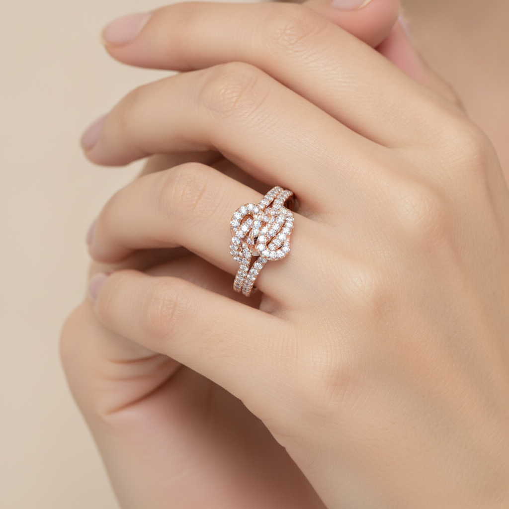 Twinned And Triggered Cocktail Ring In 925 Sterling Silver - Thirteen