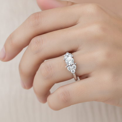 The Fearless Solitaire Ring In 925 Sterling Silver - Thirteen