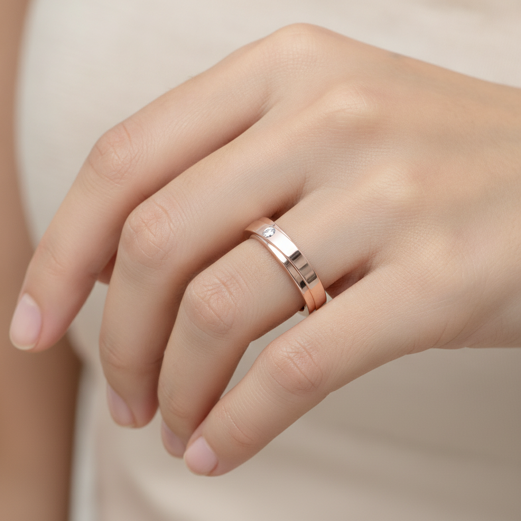 Uni Band 2 Ring In 925 Sterling Silver - Thirteen