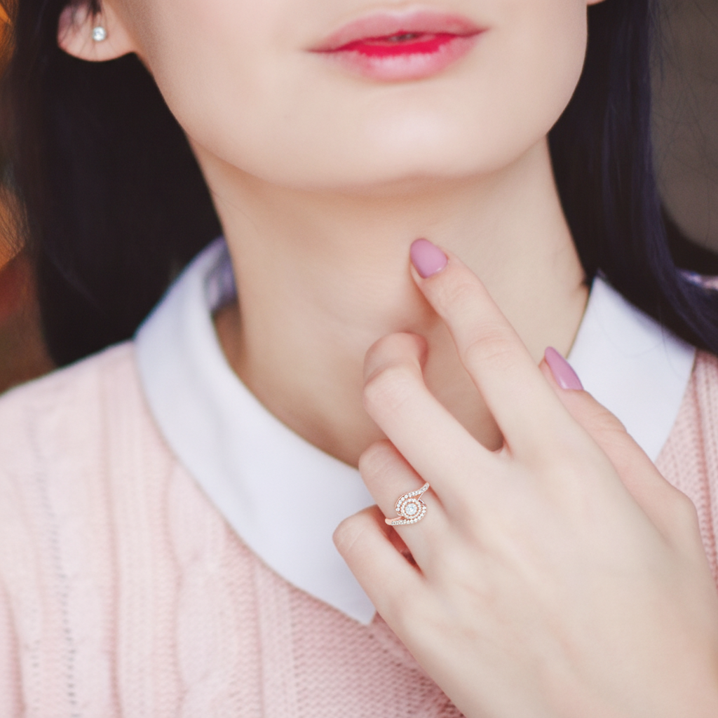 Pleasing Halo Ring - Fourteen
