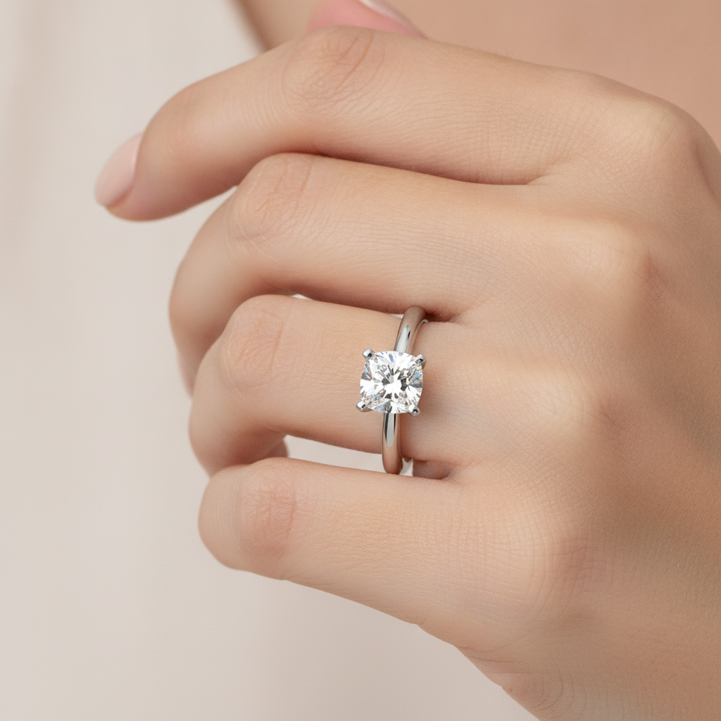 Foxy Solitaire Ring In 925 Sterling Silver - Thirteen