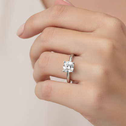 Foxy Solitaire Ring In 925 Sterling Silver - Thirteen