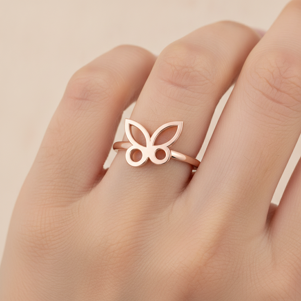 Butterfly Gold Ring - Fourteen