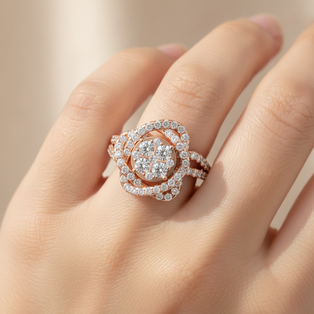 Flower Cocktail Ring - Thirteen