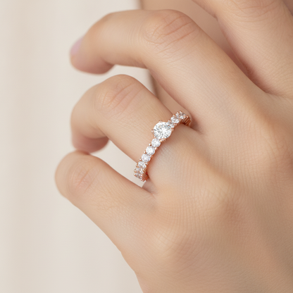 Grandiose Solitaire Ring In 925 Sterling Silver - Thirteen