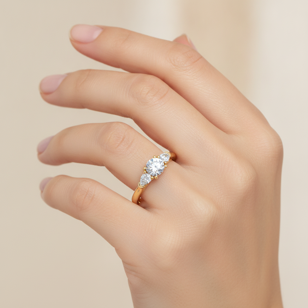 Efflorescence Solitaire Ring - Thirteen