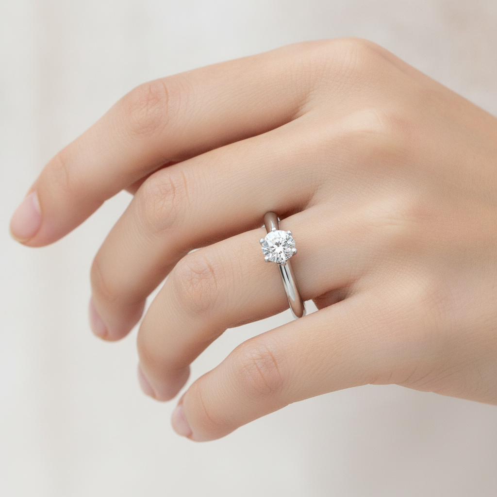 Designer Solitaire Ring - Thirteen