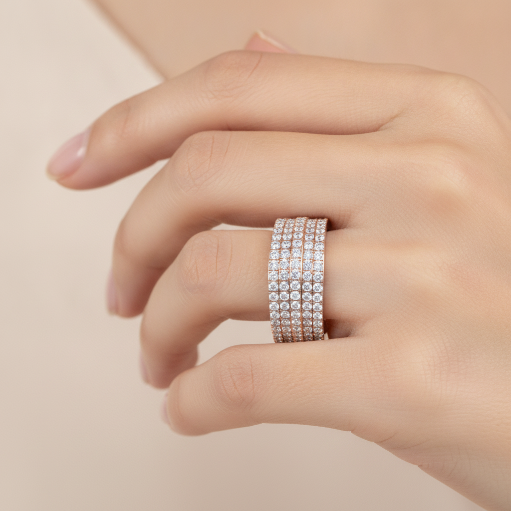 Added Dazzle Cluster Ring In 925 Sterling Silver - Thirteen
