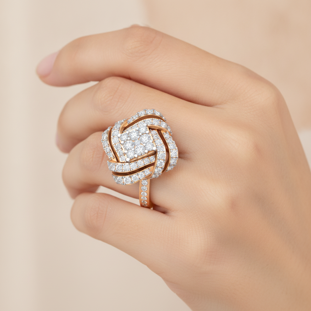 Squamous Cocktail Ring In 925 Sterling Silver - Thirteen