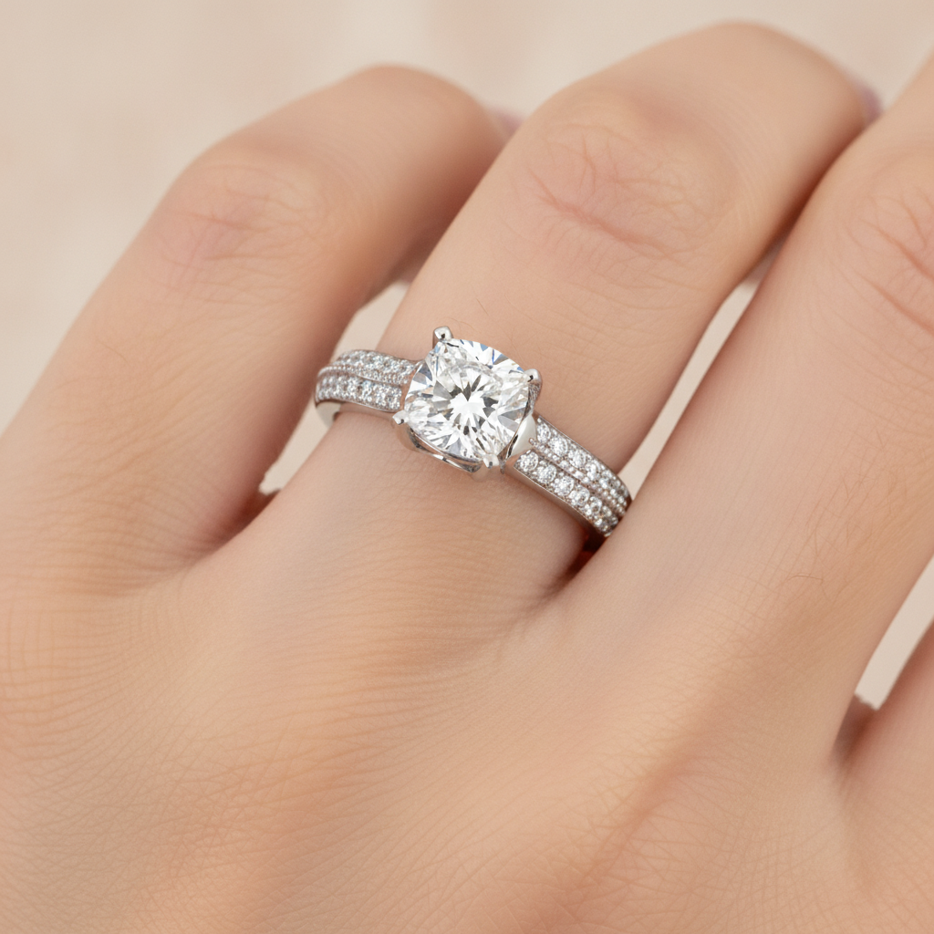The Stunning Solitaire Ring In 925 Sterling Silver - Thirteen